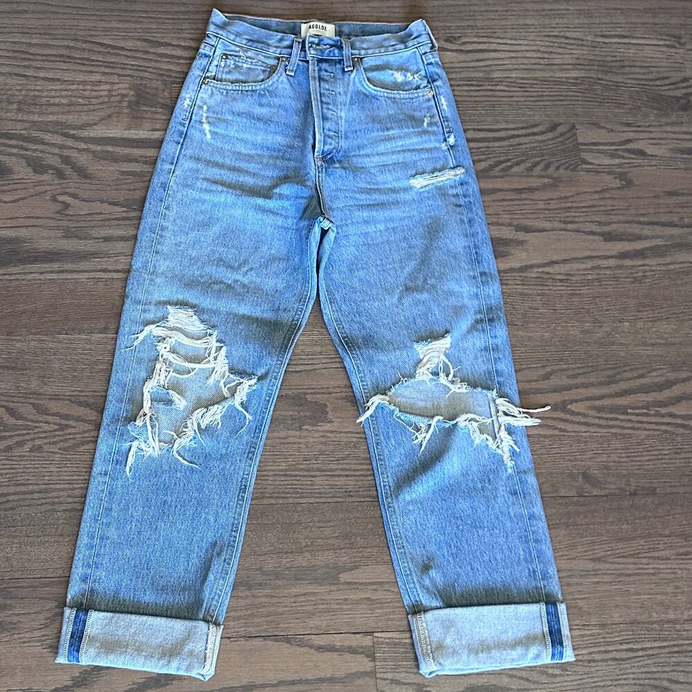 Agolde Ripped Crop Jeans